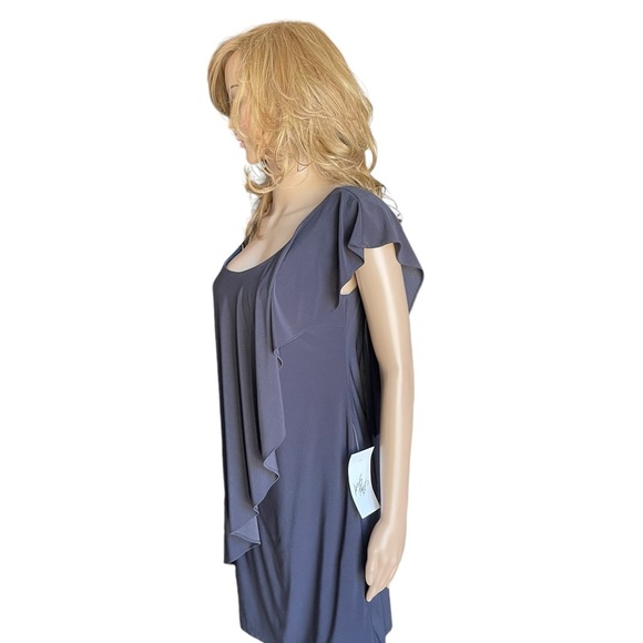 New! Betsy Adam Embelished One Shoulder
Black Dress size 6 - Picture 3 of 16